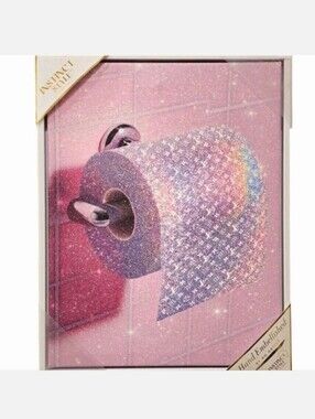 INSTINCT STYLE-Glitter Logo Toilet Paper Art Print - 🩷 (11 X 14)